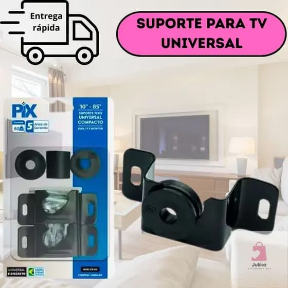 Suporte de TV Universal de Parede 14” a 70” Fixo Reforçado