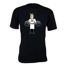 Camiseta camisa estampa super poderosas gym professor antônio basica unissex manga curta