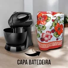 Capa Protetora de Batedeira Padrão Convencional Varias Estampas Tecido Lavável Cozinha Residencial