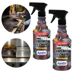 Limpa Grelha Chapa Desengordurante Spray Churrasqueira Profissional Uso Direto Fogão Ferro Aço 500mL