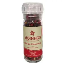 Mix de Pimentas em Grãos 50g – Moedor de Vidro Reutilizável - Sem Glúten