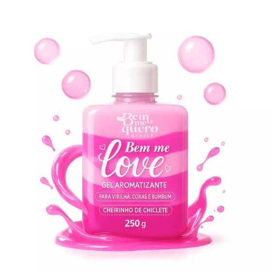 Creme Hidratante Bem Me Love Chiclete 250g - Bem Me Quero - Beijável