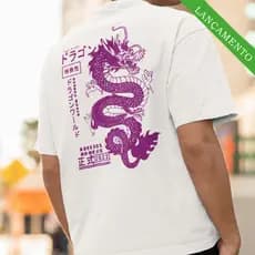 Camiseta do Dragão  Premium 100% Algodão Basic Streetwear Unissex Masculina