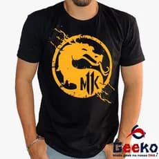 Camiseta Mortal Kombat 100% Algodão - MK - DNA Geek Top