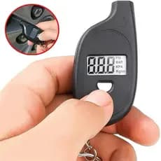Chaveiro Medidor Calibrador de Pressão de Pneus Portátil Digital – Mini Manômetro Eletrônico Carro Moto Bike