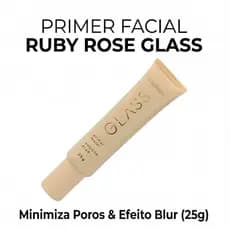 Primer Facial Ruby Rose Glass Smooth Blur 25g Minimiza Poros Textura Aveludada