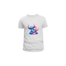 Camisetas Masculina Femininas Personalizadas Personagens Lilo e Stitch 100% algodão