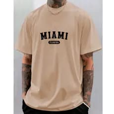 Camiseta Camisa Miami Masculina Feminina Streetwear Casual 100% Algodão Várias Cores