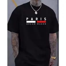 Blusa Camiseta T-Shirt Feminina Masculina Paris Dream Maker Camisa 100% Algodão Casual