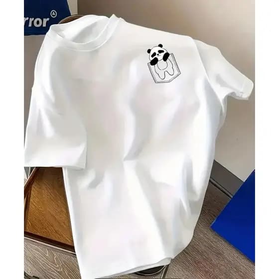 Blusa Masculina Feminina Panda Fofinho 100% Algodão Premium - Lançamento