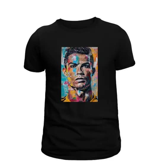 Camiseta Masculina Adulto Plus Zise P ao G4 Cristiano Ronaldo CR7 Camiseta 100% Algodão Premium