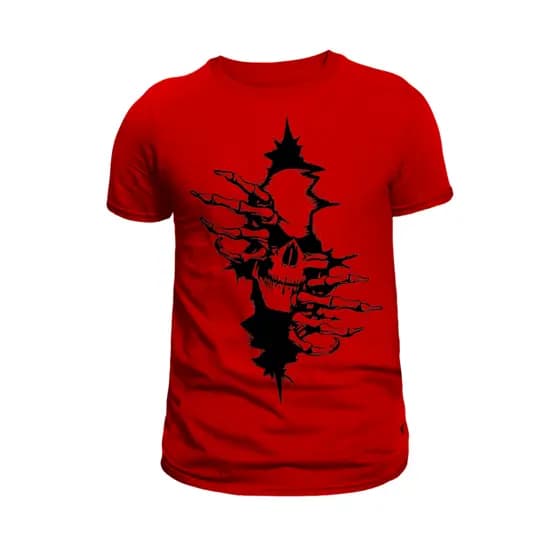 Camiseta Unissex Caveira 100% algodão Casual