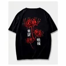 Camiseta Tokyo Ghoul Lycoris Radiata Streetwear Anima Dark Estética Unissex