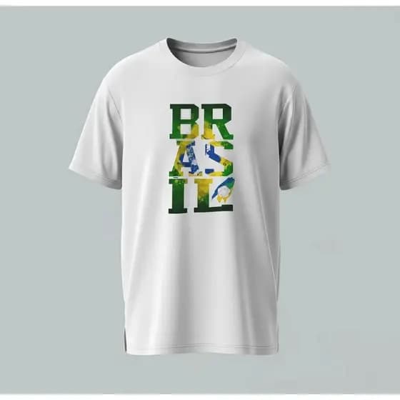 Camiseta Brasil Premium Estampa Exclusiva Copa 2026 Unissex Diversas Cores