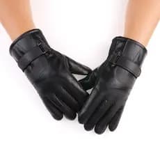 Luvas Moto Couro Unissex Motoboy Motoqueiro Inverno - Envio Rápido
