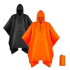Capa de Chuva PVC Impermeável Completa p/ Motoqueiro c/ Capuz,Forro e , Tamanho Único