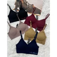 Amo&Tiamo Kit 1/3 Sutiã Com Regulagem Esportivo com bojo Confortável Ideal Para Mulheres /fitness/Yoga/Esportes/ Top