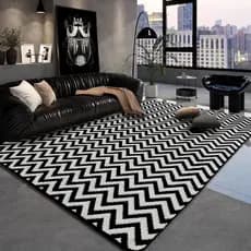 Tapete Sala Quarto Cama 1,45x1,95 Mt Antiderrapante Ins Flannel Grande