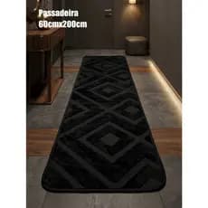 Tapete Passadeira Premium 60x200 cm Alto Relevo 3D Antiderrapante