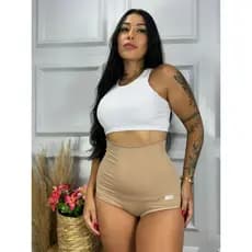 Kit Calcinha Cinta Redutora de Medidas Afina Cintura Compressão Cintura Alta Seca Barriga Cos Alto