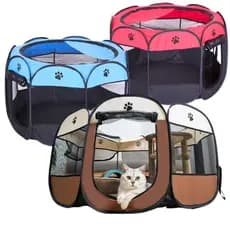 Cercadinho Chiqueirinho Grande pet Canil Portátil Casinha Tenda Para Cachorro Gato Pet
