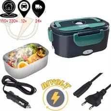 Marmita Elétrica Veicular Tomada Bivolt 110V/220V E 12V/24V - Marmita Térmica Para Comida