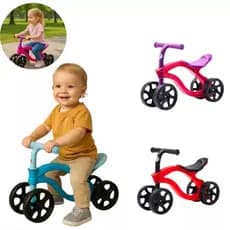 Bicicleta Infantil de Equilíbrio Sem Pedal Leve e Segura Menino Menina 4 Rodas Até 25kg Promoção