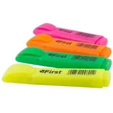 Kit Marcador Texto Fluorescente Multicolorido Conjunto Quatro Unidades Neon