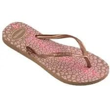 Chinelo Havaianas Slim Animals Rose Gold 100% Originais