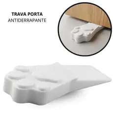 Trava Porta Antiderrapante Patinha Pet Trava Porta Não Bate Vento Gato Cachorro