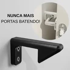 Trava Porta Maçaneta Anti Batida Protetor Parede Segurança Infantil