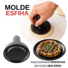 Molde Esfiha Profissional 7cm 11cm 15cm Cortador Massa Modelador Mini Pizza Fácil Uso