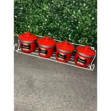 Porta Condimentos Em Alumínio Com Suporte Parede Para Sal Orégano Corante E Cominho