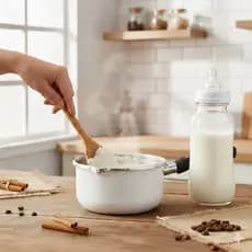 Papeiro de Alumínio Branco 13cm 0,800ml Cozinha, Fogão, Papinha