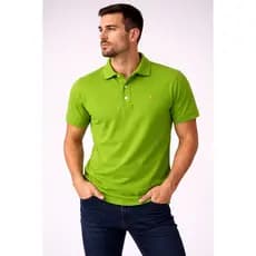 Camisa polo Masculina Tamanhos M, G, GG ,G1 e G2 Excelente Qualidade Cor Verde, Estiloso Casual