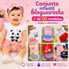 kit 4 a 10 peças roupa infantil feminina blogueirinha - roupa para bebê menina conjunto menina infantil