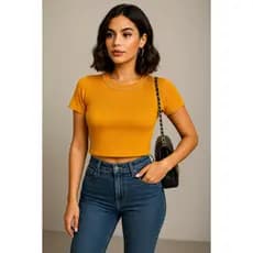Blusa Cropped Feminina Com Brilho Strass Manga Curta Tecido leve PREMIUM