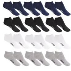 Kit 12 Pares De Meias Sport Soquete Unissex