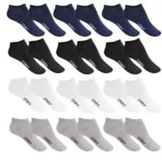 Kit 36 Pares de Meias Soquete Masculinas Cores Variadas
