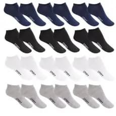 Kit 6 Pares de Meias Soquete Masculinas Cores Variadas