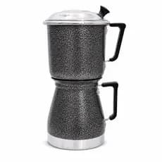 Cafeteira Italiana Economica Aluminio Preto Craqueado