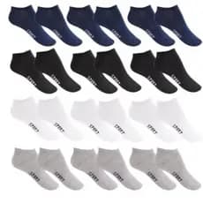 Kit 12 Pares De Meias Sport Soquete Unissex
