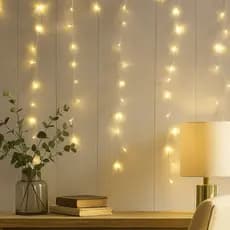 Cascata Luzes Natal 240 Leds 4,3m Pisca Pisca 127v 220v Iluminação Decorativa Natalina Branco Quente