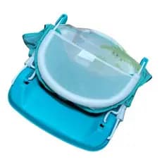 Cadeira Banho Infantil Ergonômica Conforto Suporte Seguro Design Moderno Verde