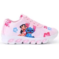 Tênis Infantil Stitch Menina Com Led Super Confortável e Macio