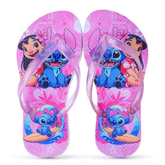 Chinelo Infantil Stitch Menina Super Leve e Macio Lançamento