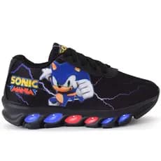Tênis Infantil Sonic Com Led Super Confortável e Leve Lançamento