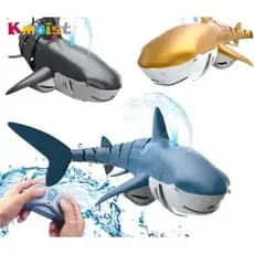 Tubarão Controle Remoto Brinquedo Simulação Robô Submarino Animais Piscina Presente Dia das Crianças