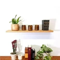 Kit com Prateleiras Industriais Decorativas Invisível Sem Suporte Tipo Rústica 40cm ou 60cm
