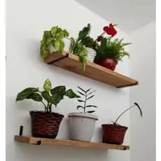 Prateleira Industrial Decorativa Tipo Rústica Envelhecida 40cm ou 60cm Cantoneira com Suporte em L